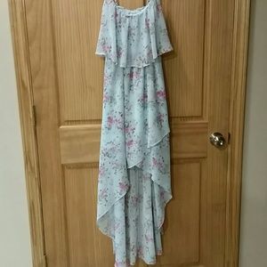 Disney Cinderella Size Small Juniors Dress Long Sheer Spaghetti Strap